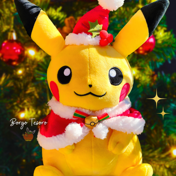 Pikachu Christmas Peluche - immagine 2
