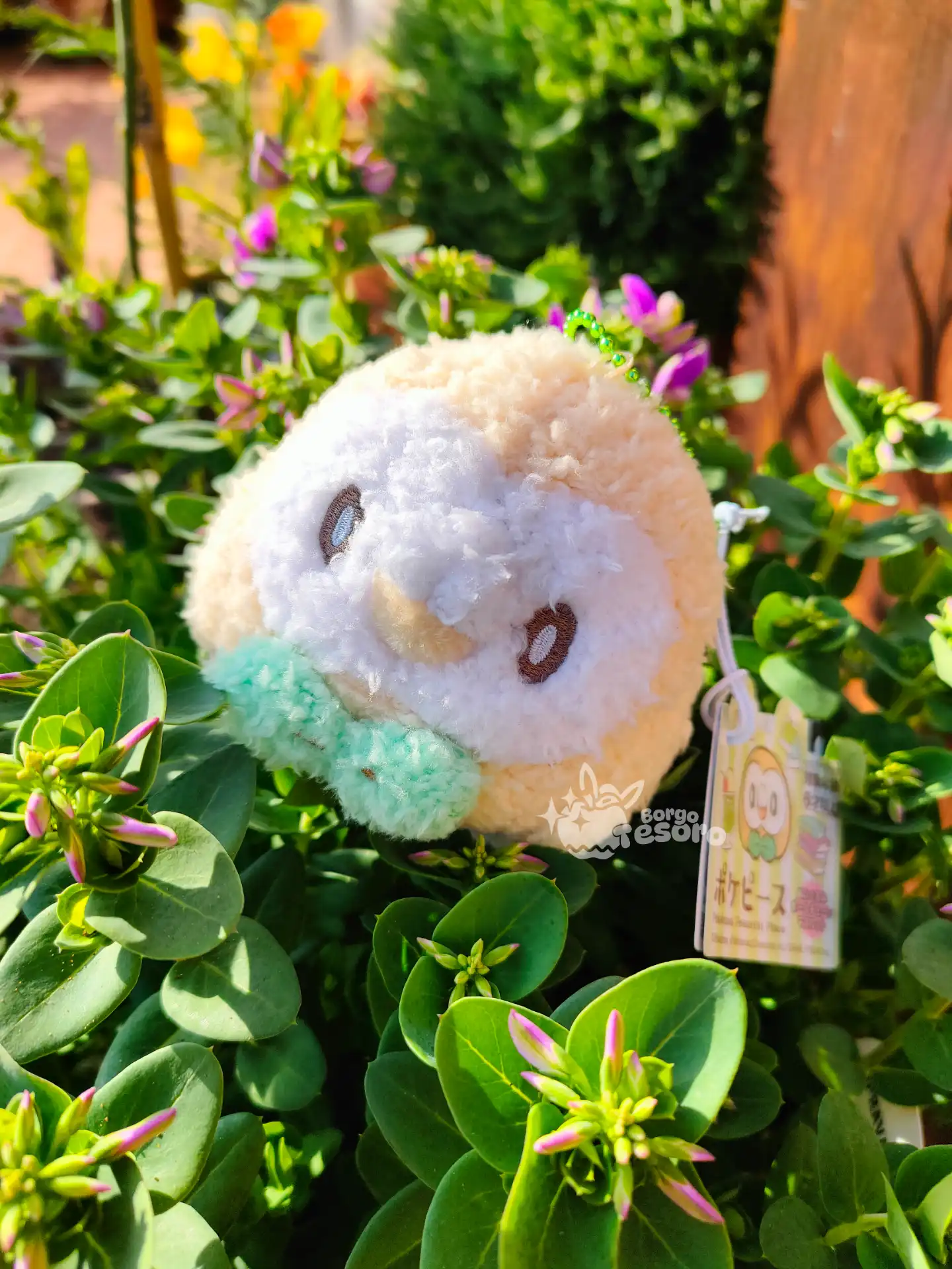 Rowlet Pokémon Poképeace Fluffy Peluche Keychain