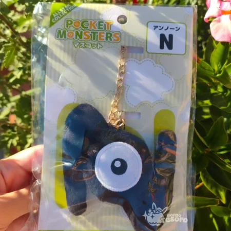 Unown N Pokémon Peluche Keychain