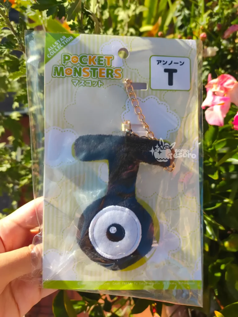 Unown T Pokémon Peluche Keychain