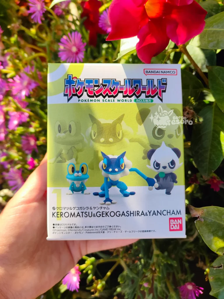 Froakie, Frogadier & Pancham Pokémon Scale World Figure