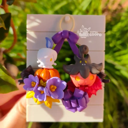 Pumpkaboo & Litwick Pokémon Wreath Rement