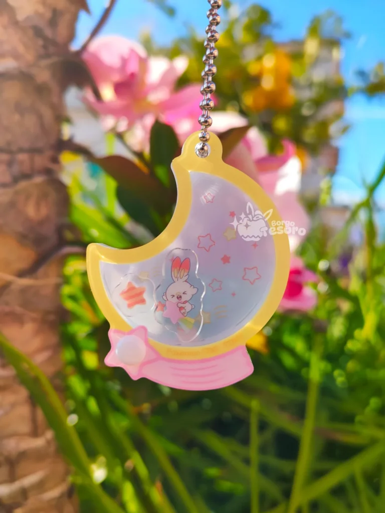 Scorbunny Pokémon Starry Night Keychain
