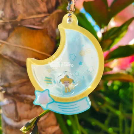 Jirachi Pokémon Starry Night Keychain