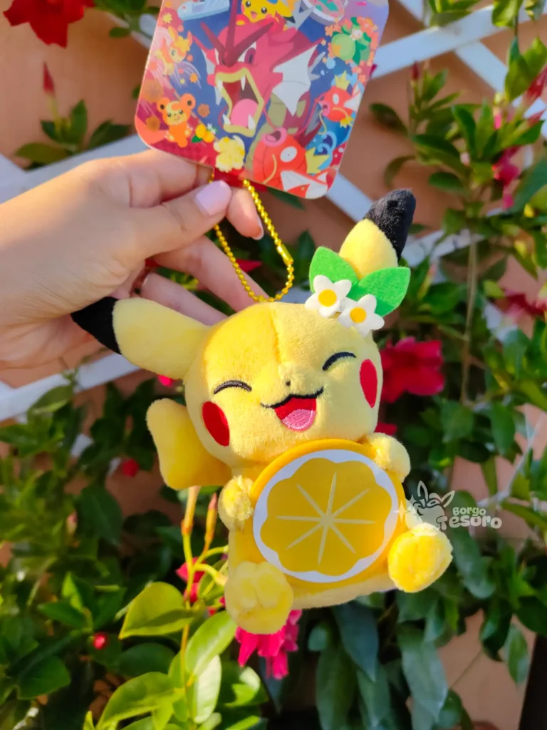 Pikachu Lemon Pokémon Center Hiroshima Keychain Peluche