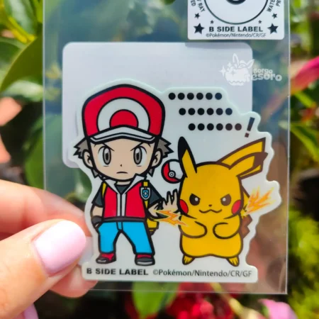 Rosso & Pikachu Pokémon B-Side Label Sticker