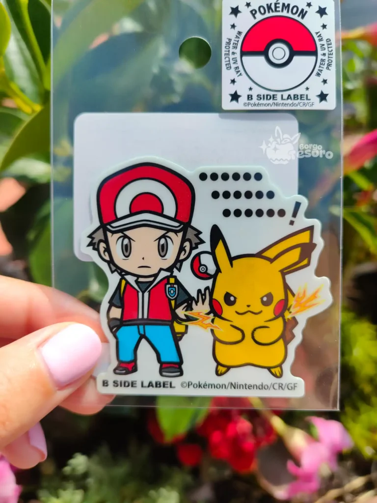 Rosso & Pikachu Pokémon B-Side Label Sticker