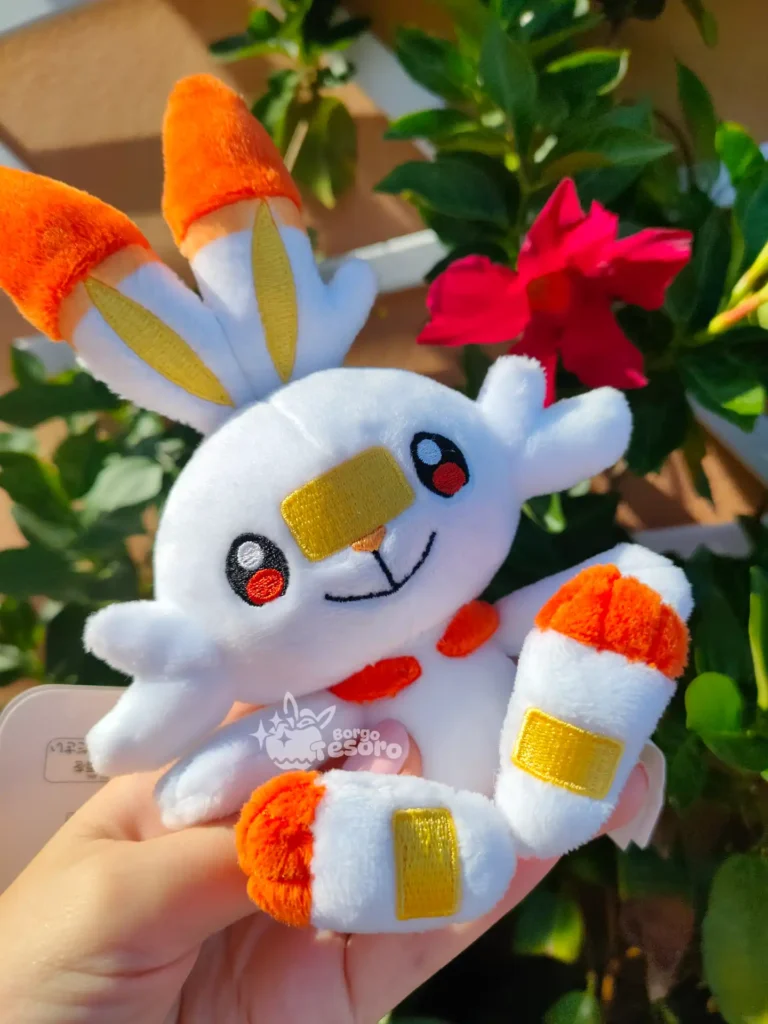 Scorbunny Pokémon Keychain Peluche