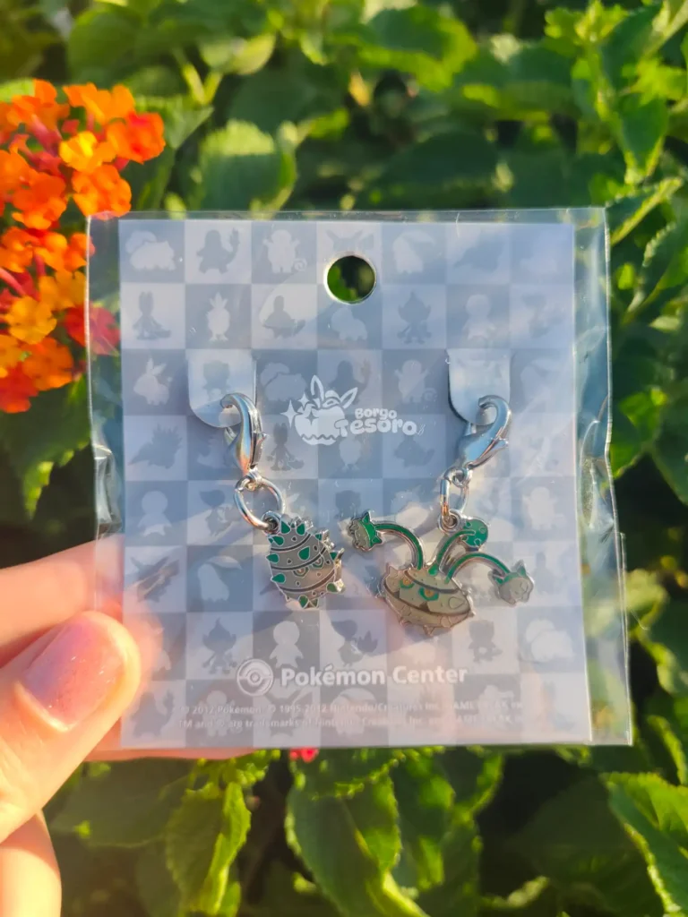 Ferroseed & Ferrothorn Pokémon Vintage Metal Charm