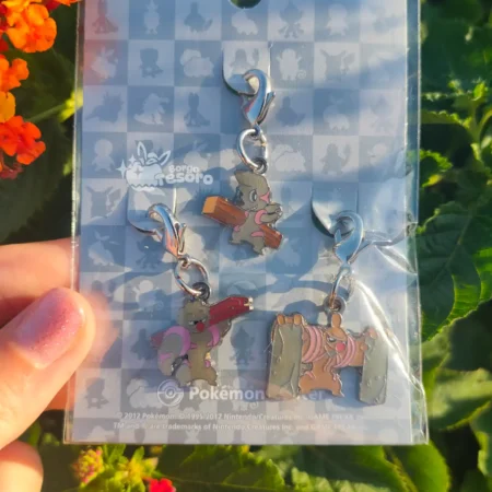 Timburr, Gurdurr & Conkeldurr Pokémon Vintage Metal Charm