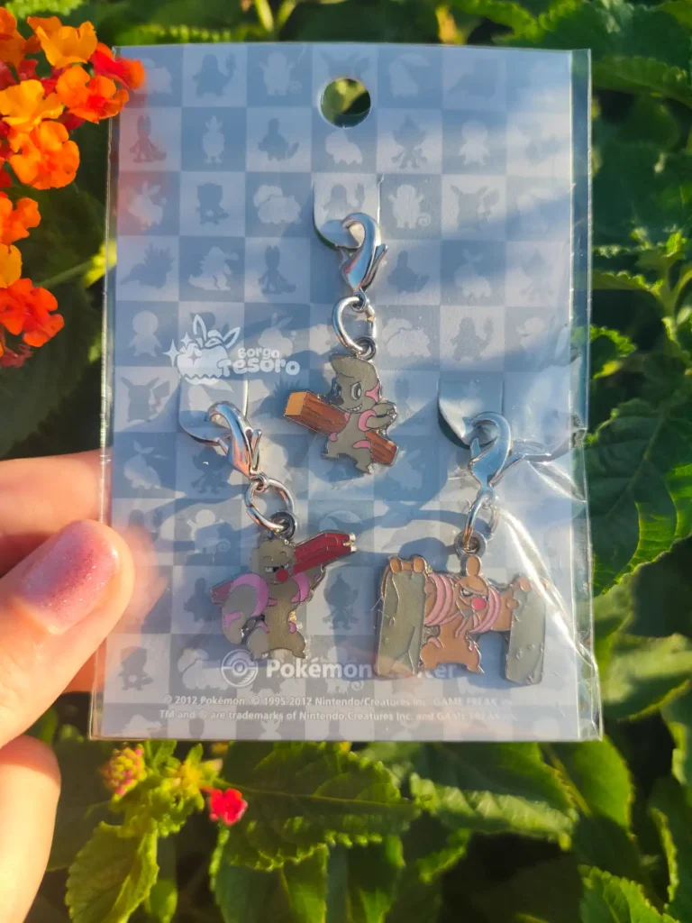 Timburr, Gurdurr & Conkeldurr Pokémon Vintage Metal Charm