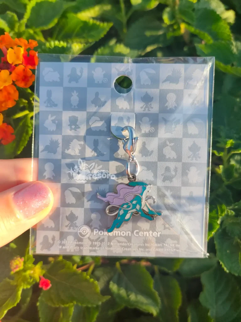 Suicune Pokémon Vintage Metal Charm