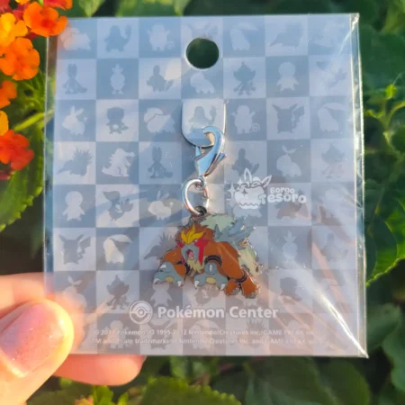 Entei Pokémon Vintage Metal Charm