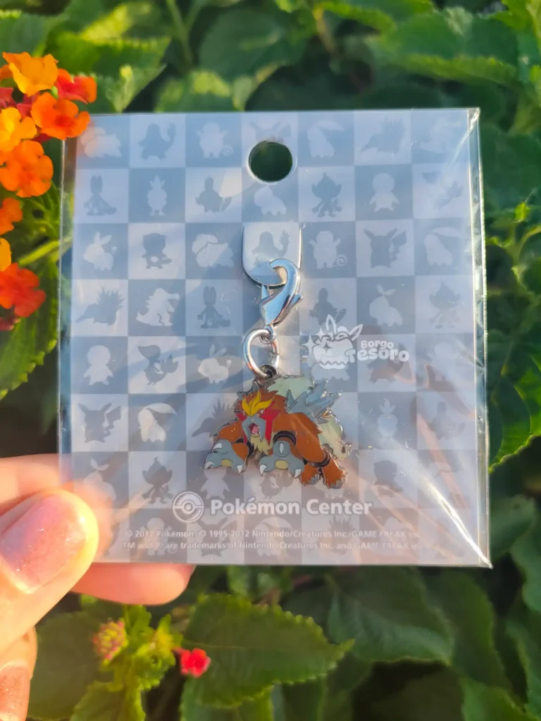 Entei Pokémon Vintage Metal Charm