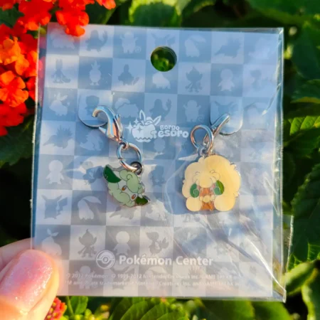 Cottonee & Whimsicott Pokémon Vintage Metal Charm