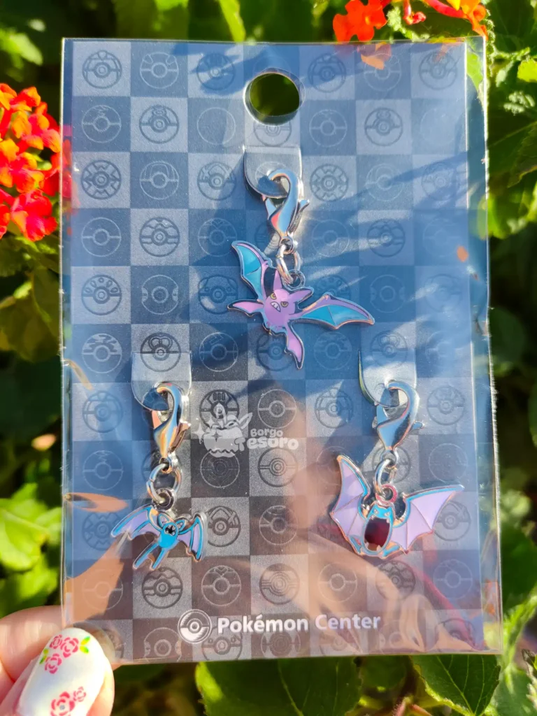 Zubat, Golbat & Crobat Pokémon Metal Charm