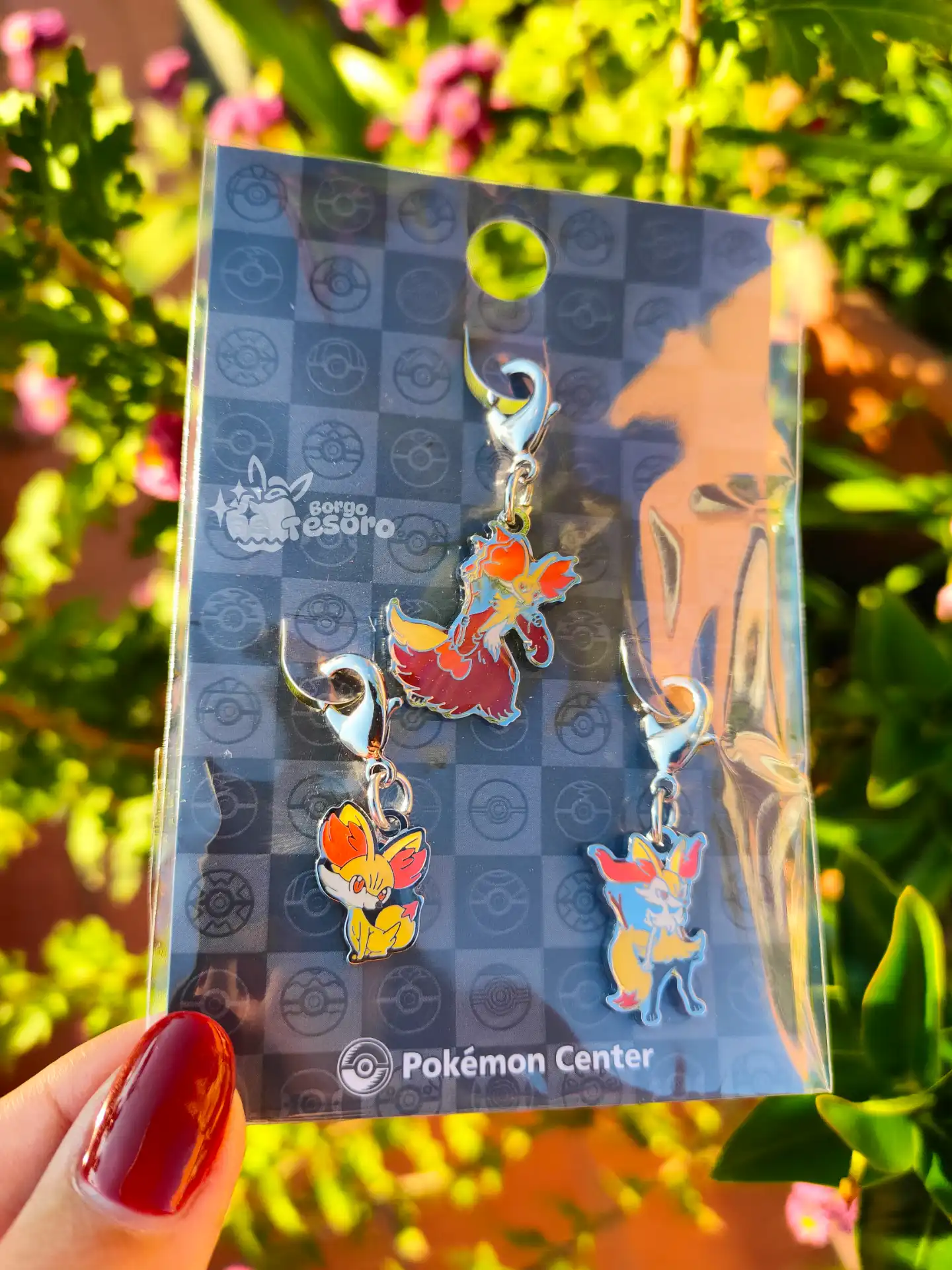 Fennekin, Braixen & Delphox Pokémon Metal Charm - immagine 2