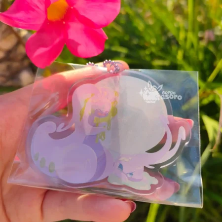 Goodra & Goodra di Hisui Pokémon Keychain