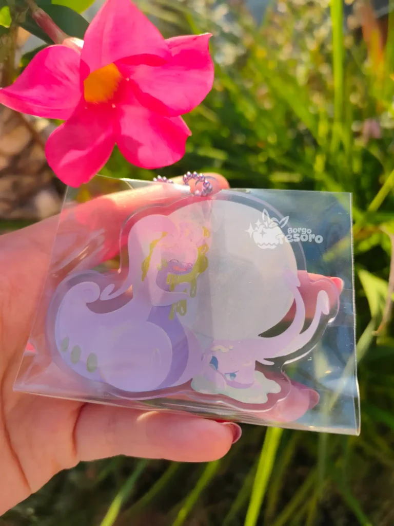 Goodra & Goodra di Hisui Pokémon Keychain