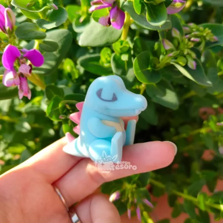 Totodile Pokémon Sleep Flocked Figure