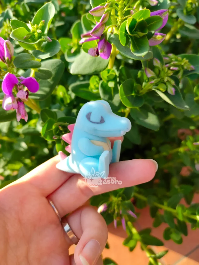Totodile Pokémon Sleep Flocked Figure