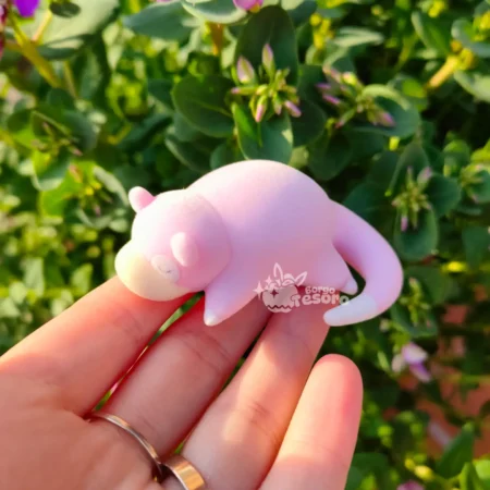 Slowpoke Pokémon Sleep Flocked Figure