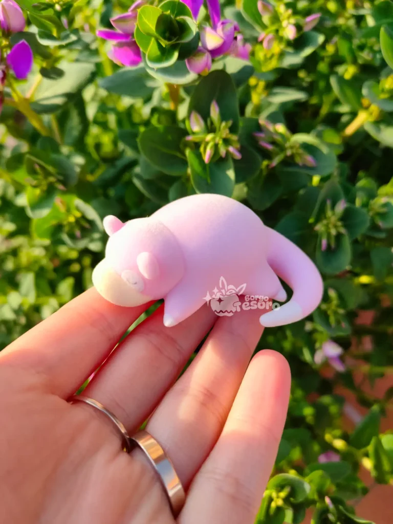 Slowpoke Pokémon Sleep Flocked Figure
