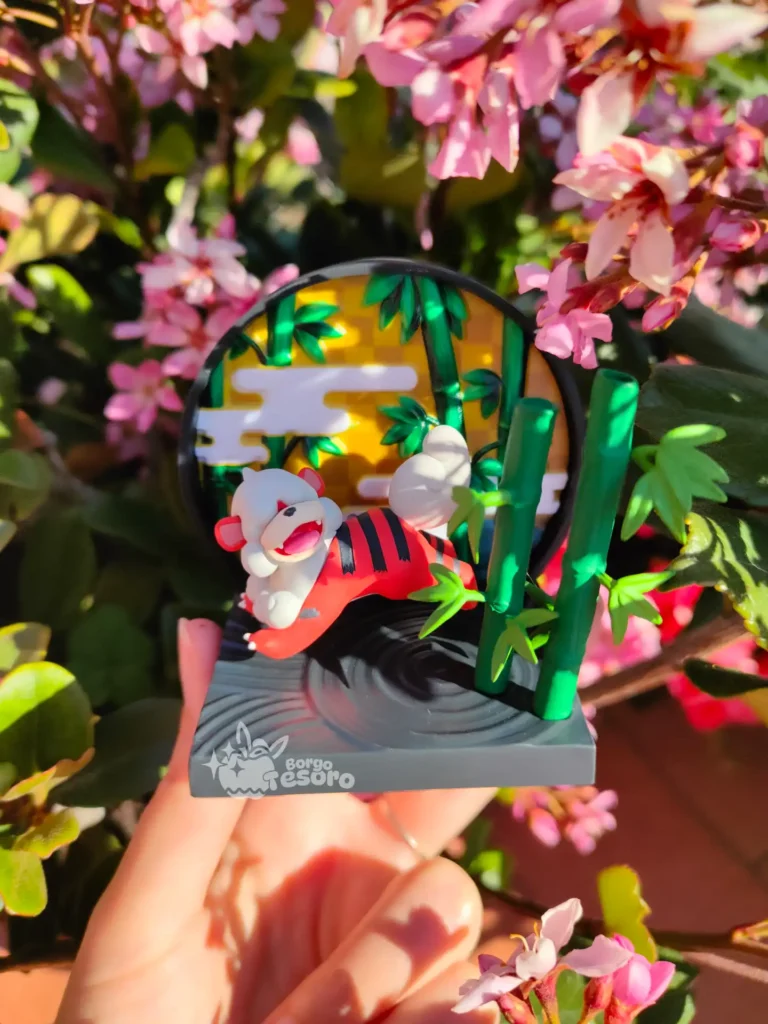 Growlithe di Hisui Pokémon Oriental Diorama Rement
