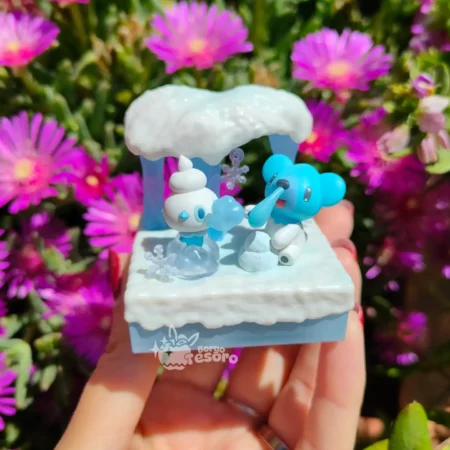 Cubchoo & Vanillite Frozen Snow Field Pokémon Rement
