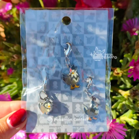 Starly, Staravia & Staraptor Pokémon Vintage Metal Charm
