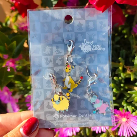 Mareep, Flaaffy & Ampharos Pokémon Vintage Metal Charm