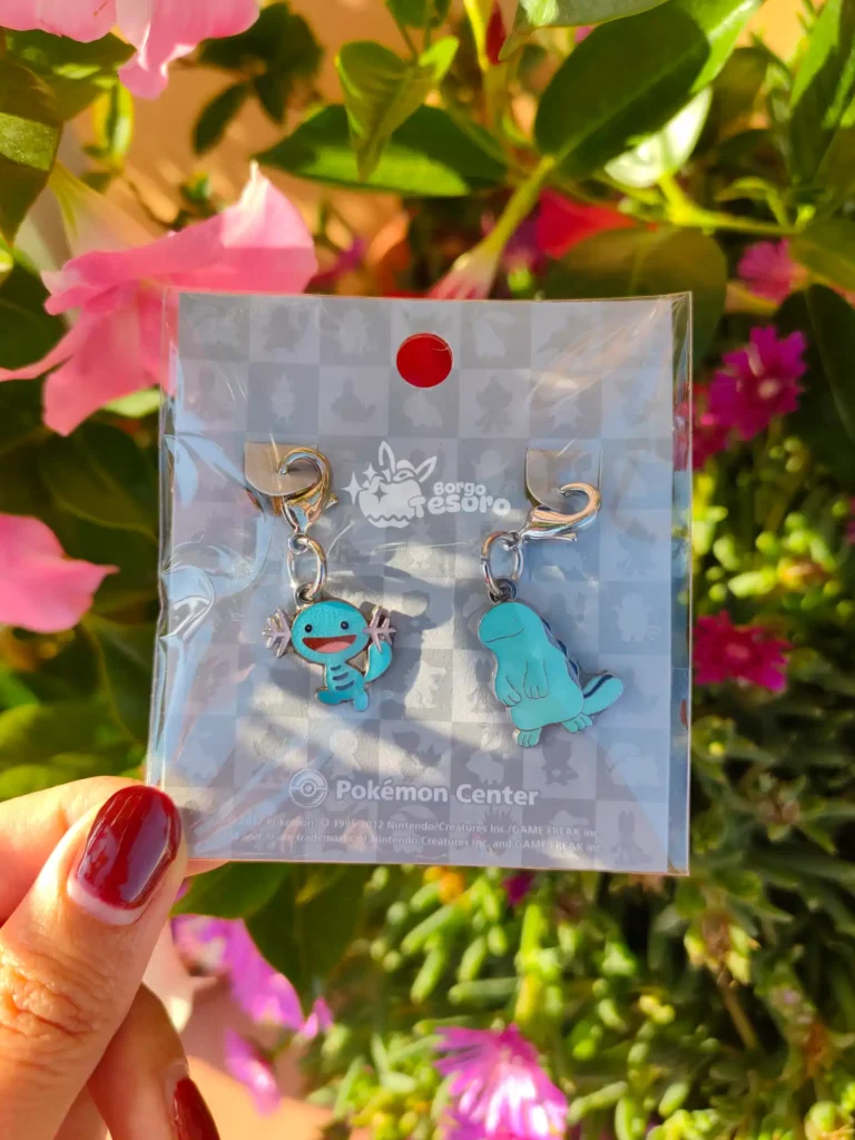 Wooper & Quagsire Pokémon Vintage Metal Charm