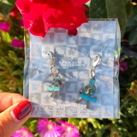 Riolu & Lucario Pokémon Vintage Metal Charm