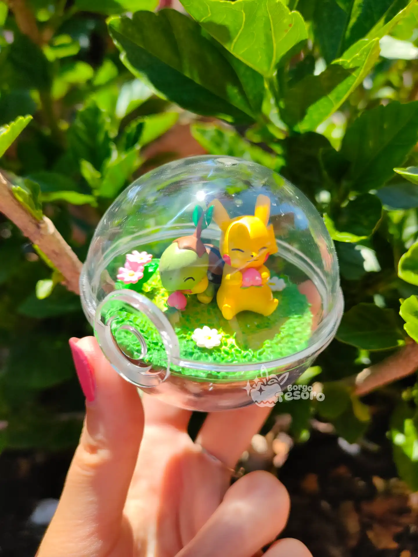 Turtwig & Pikachu Pokémon Rement Terrarium - immagine 2