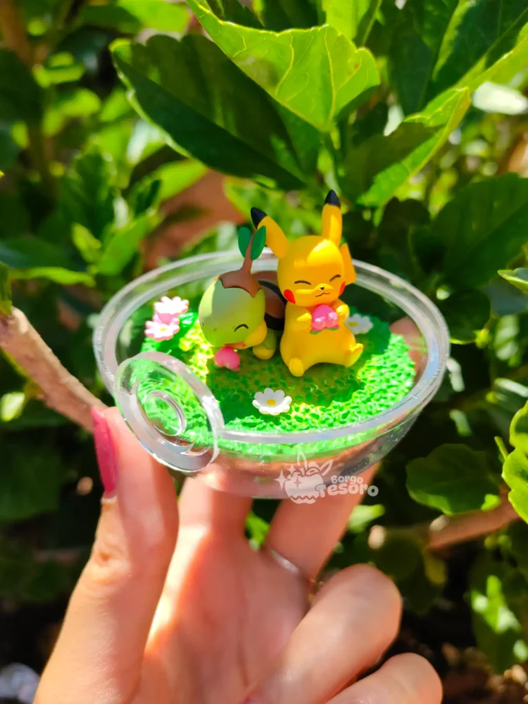Turtwig & Pikachu Pokémon Rement Terrarium