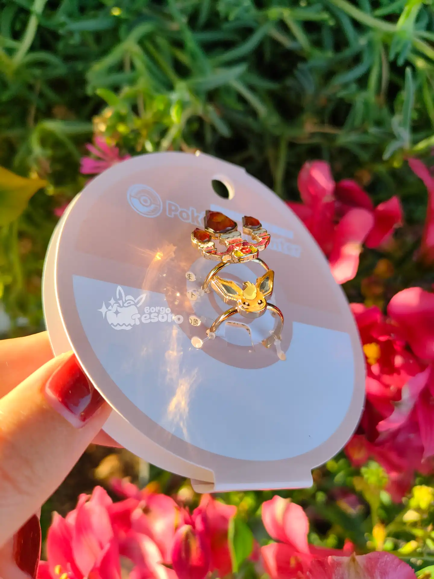 Flareon Anello Doppio Pokémon Teracristal - immagine 2