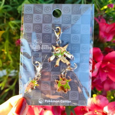 Chespin, Quilladin & Chesnaught Pokémon Metal Charm