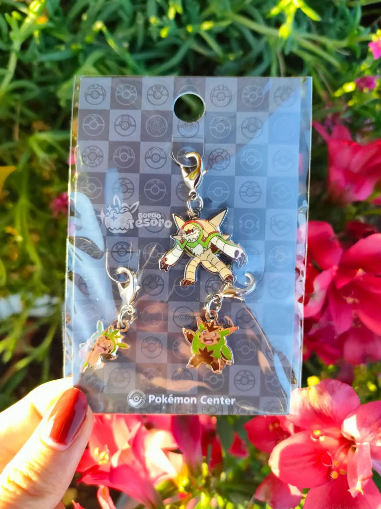 Chespin, Quilladin & Chesnaught Pokémon Metal Charm