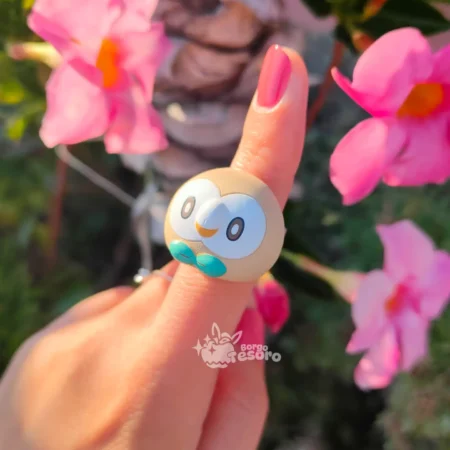 Rowlet Anellino Pokémon Decorativo
