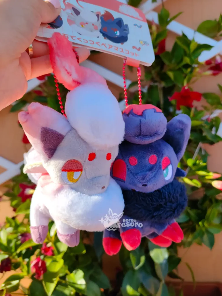 Zorua & Zorua di Hisui Peluche Pokémon in Coppia