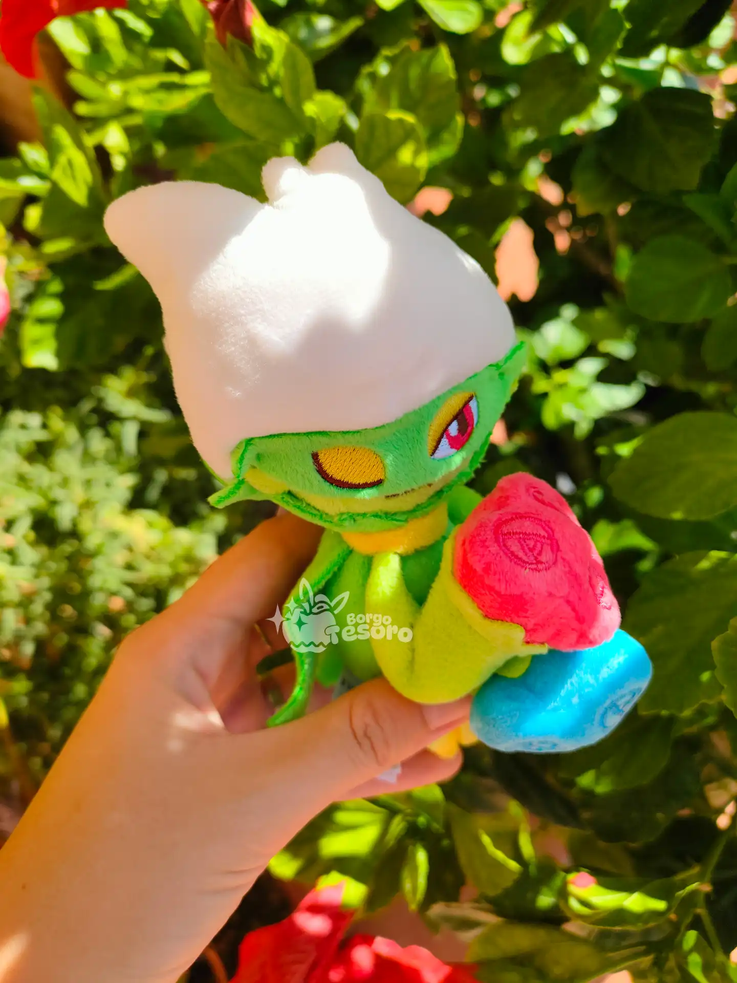 Roserade Pokémon Full Bloom Peluche Keychain - immagine 3