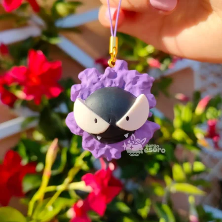 Gastly Pokémon Ghost Type Flat Keychain