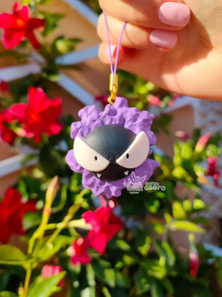 Gastly Pokémon Ghost Type Flat Keychain