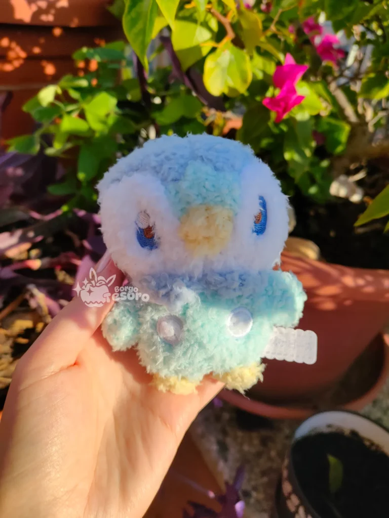 Piplup Pokémon Poképeace Fluffy Peluche Keychain