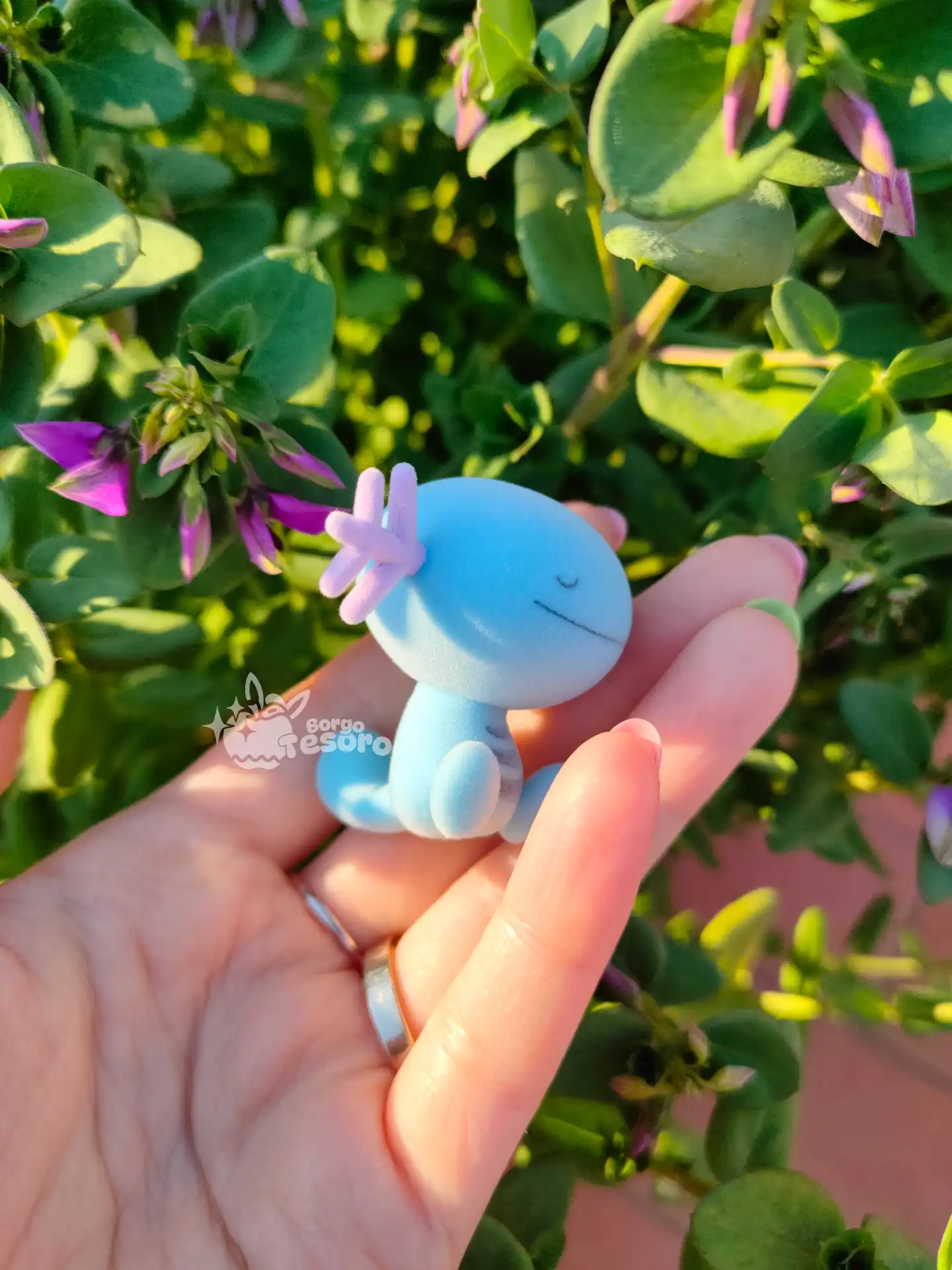 Wooper Pokémon Sleep Flocked Figure - immagine 2