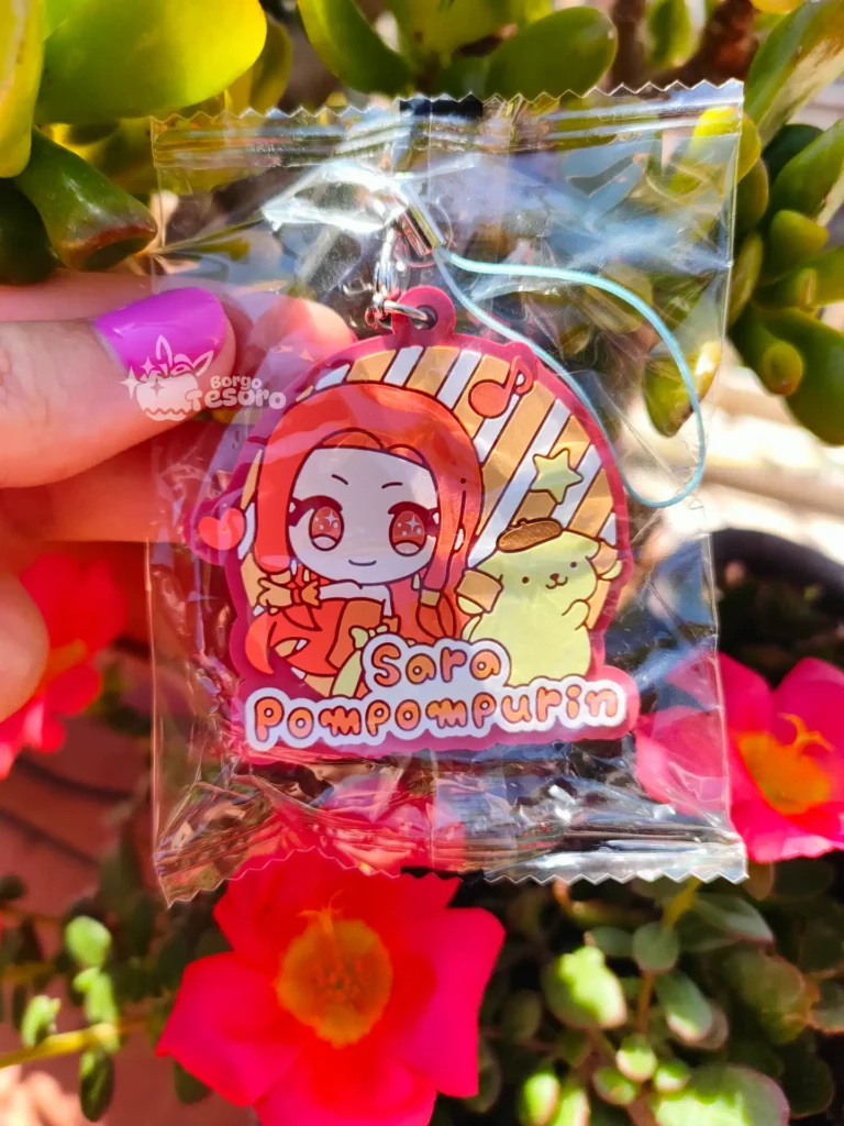 Sara & Pompompurin Mermaid Melody x Sanrio Special Keychain