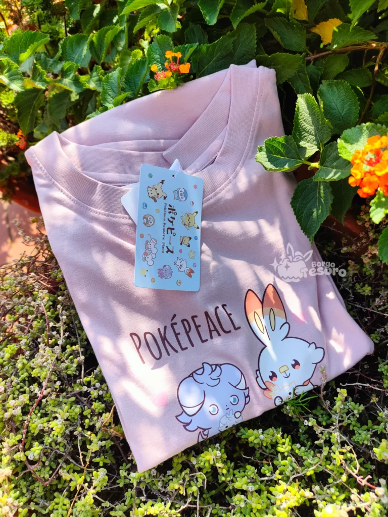 Maglietta Pokémon Poképeace Espurr & Scorbunny