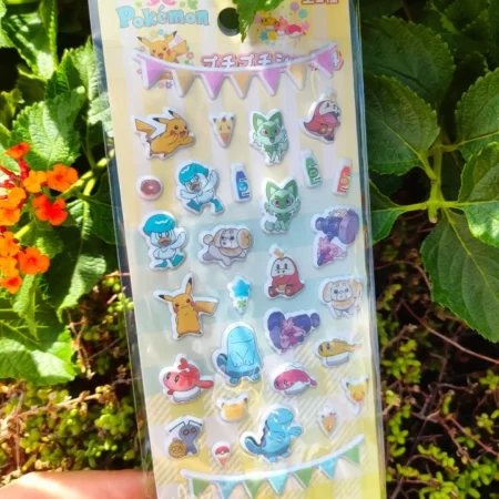 Pokémon Yellow Party Mix Puffy Stickers