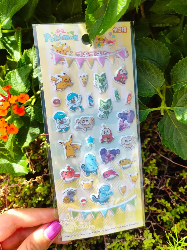 Pokémon Yellow Party Mix Puffy Stickers