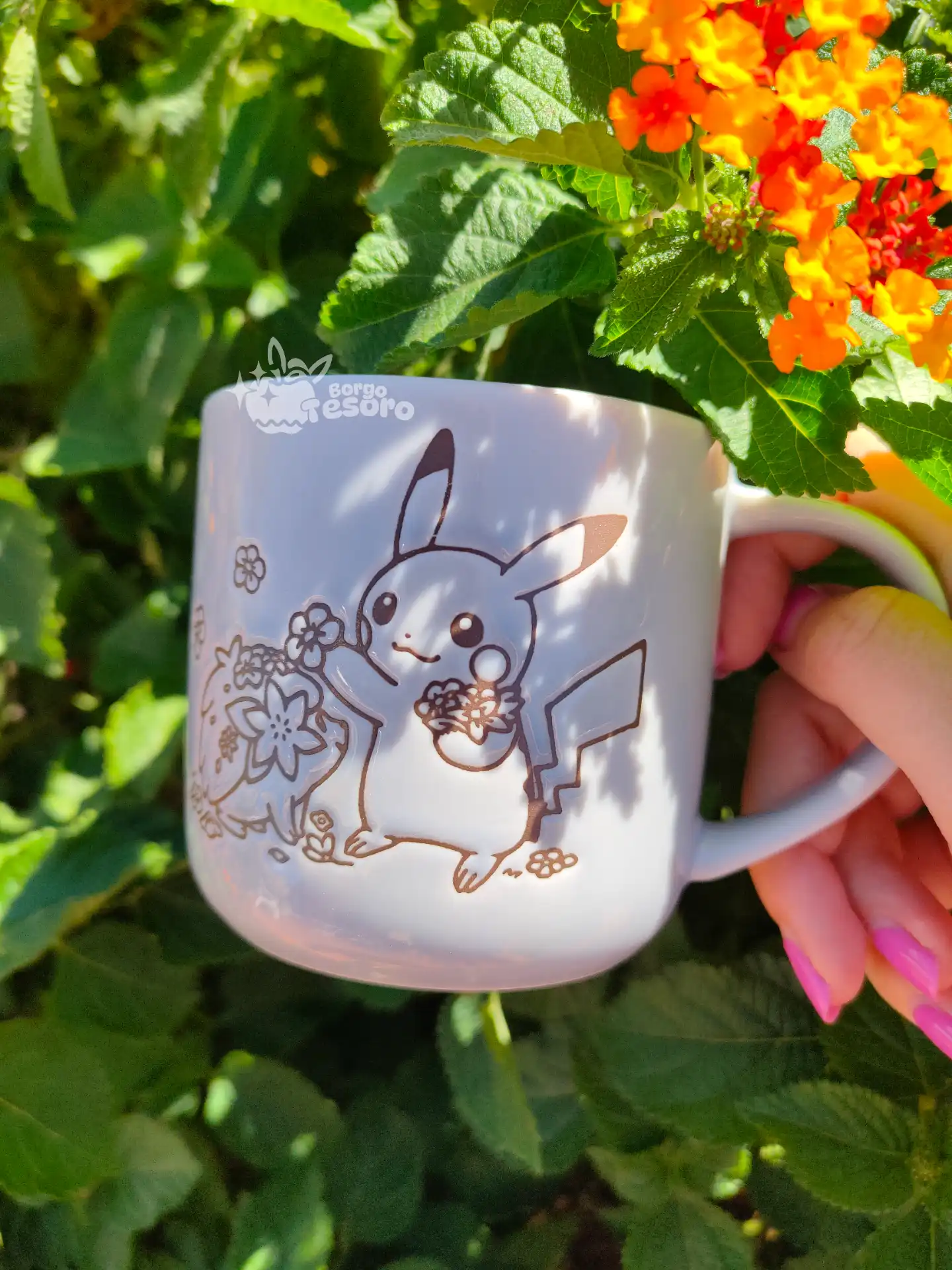 Tazza Pokémon Lovely Flowers With Pikachu - immagine 3